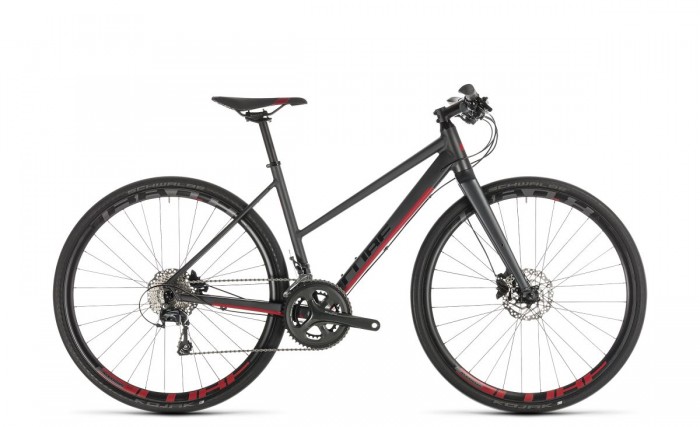Cube SL Road Pro Damen Fitnessbike grau/rot 2019 