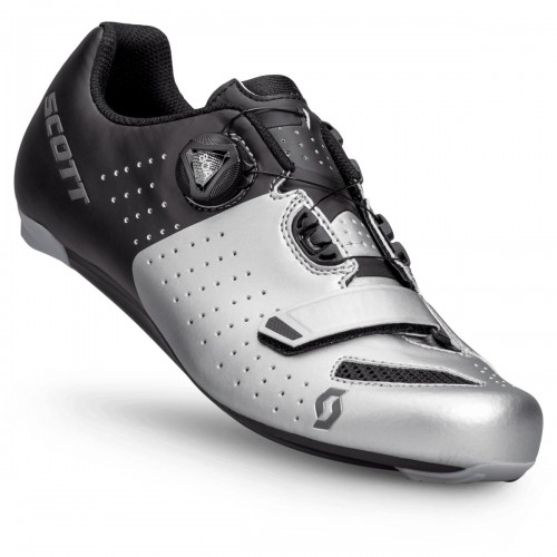 Scott Road Comp Boa Rennrad Fahrrad Schuhe metallic silberfarben/schwarz 2024 