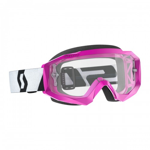 Scott Hustle X MX Goggle Cross/MTB Brille pink/klar works 