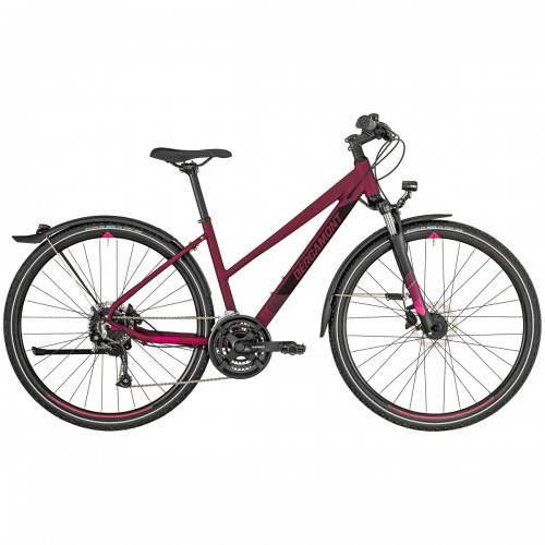 Bergamont Helix 4 EQ Damen Cross Trekking Fahrrad beere rot/schwarz 2019 