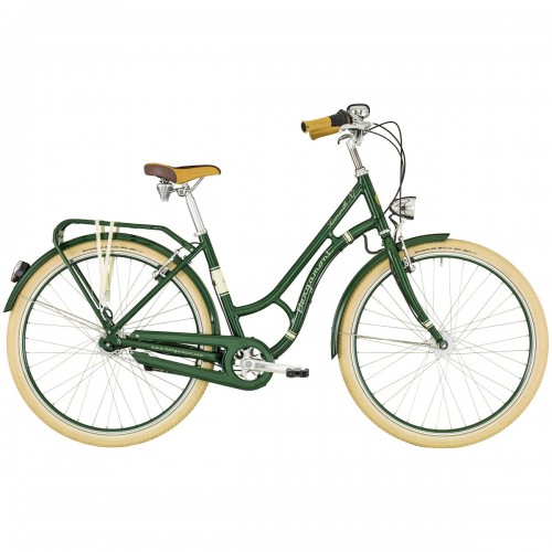 Bergamont Summerville N7 FH 28'' Damen Retro City Fahrrad grün/beige 2019 