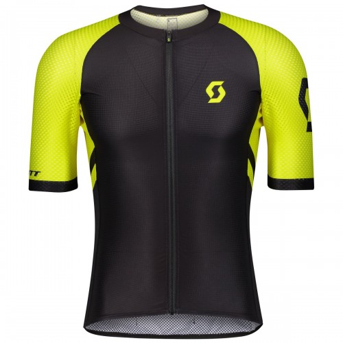 Scott RC Premium Climber Fahrrad Trikot kurz schwarz/gelb 2021 