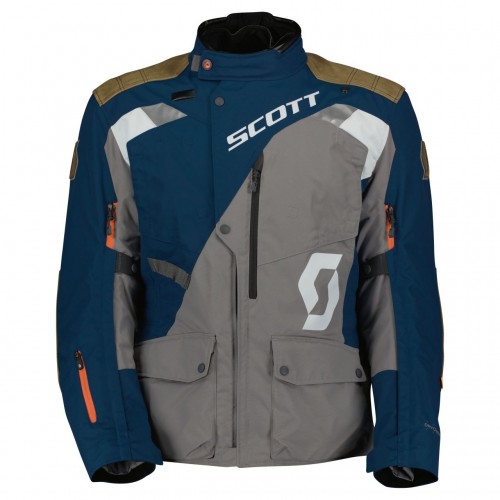 Scott Dualraid Dryo Motorrad Jacke blau/grau 2023 