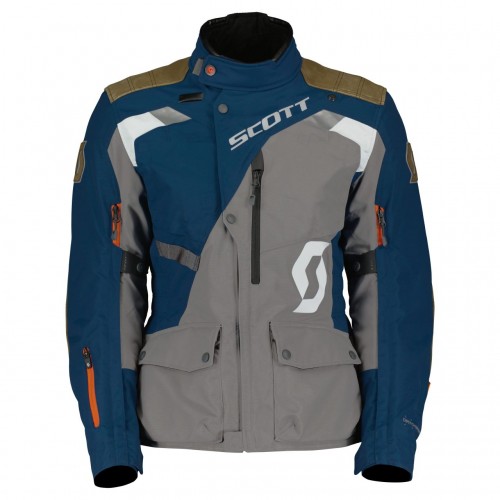 Scott Dualraid Dryo Damen Motorrad Jacke blau/grau 2023 