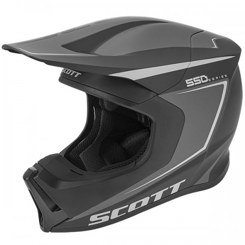 Scott 550 Carry MX Enduro Motorrad Helm schwarz 2022 