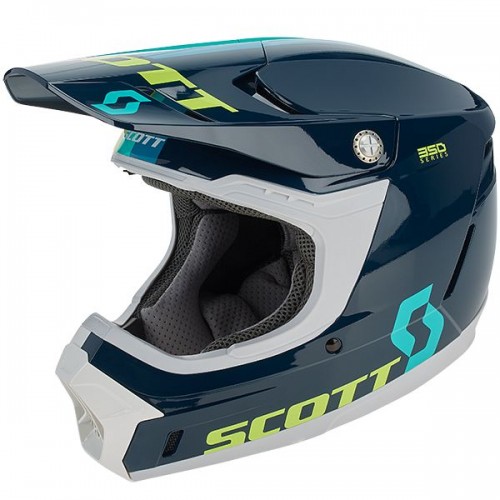 Scott 350 Evo Plus Track MX Enduro Motorrad / Bike Helm schwarz/grau/orange 2022 