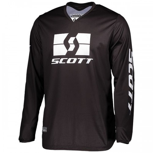 Scott 350 Swap MX Motocross Jersey / DH Fahrrad Trikot schwarz 2022 