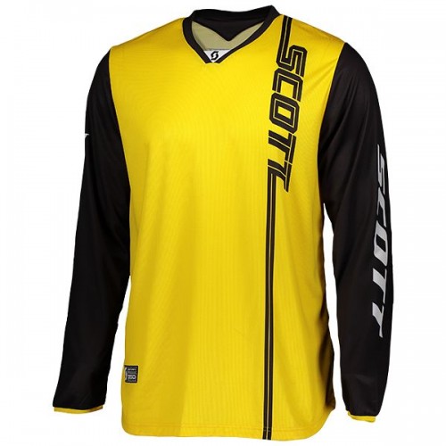 Scott 350 Swap MX Motocross Jersey / DH Fahrrad Trikot gelb/schwarz 2022 