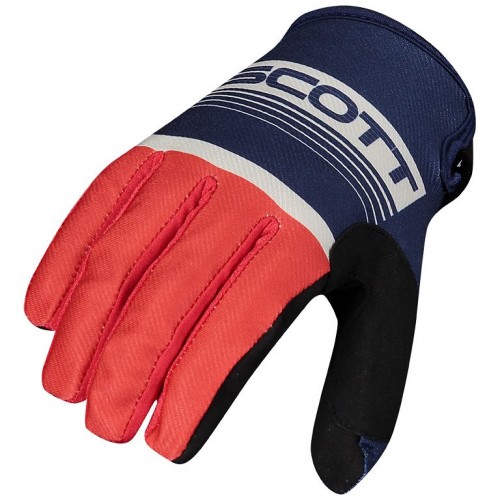 Scott 350 Race MX Motocross / DH Fahrrad Handschuhe blau/rot 2022 