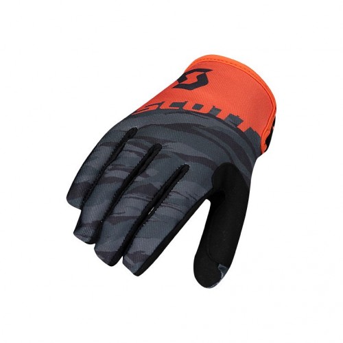 Scott 350 Dirt MX Motocross / DH Fahrrad Handschuhe schwarz/grau/orange 2022 