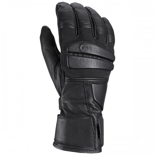Scott Trafix DP Leder Motorrad Handschuhe schwarz 2024 