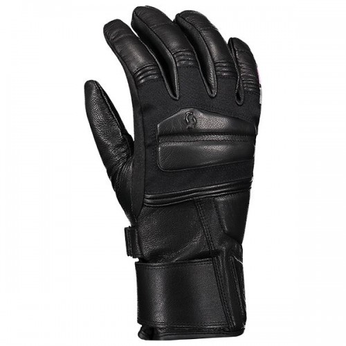 Scott Trafix DP Leder Motorrad Handschuhe schwarz/pink 2024 