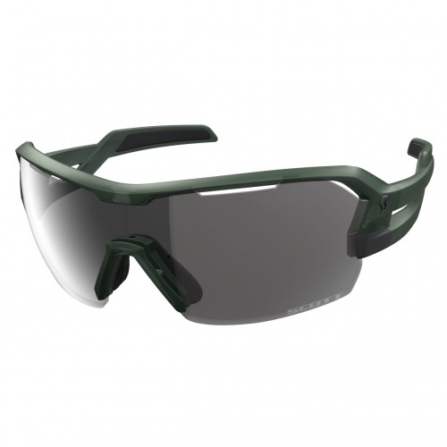 Scott Spur LS Fahrrad Wechselscheiben Brille kaki grün/light sensitive grau 