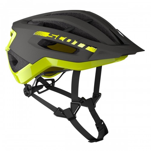 Scott Fuga Plus Rev MIPS XC MTB Fahrrad Helm grau/gelb 2022 