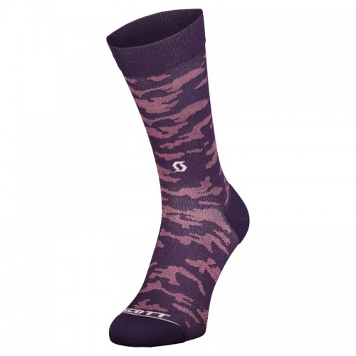 Scott Trail Camo Crew Fahrrad Socken lila 2027 XL (45-47)