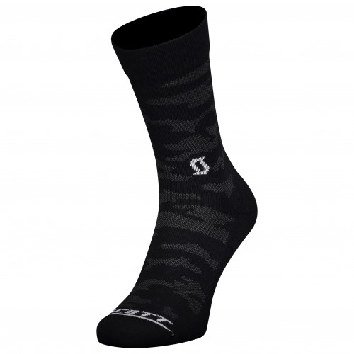 Scott Trail Camo Crew Fahrrad Socken schwarz/grau 2024 