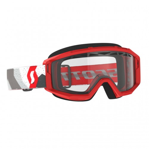 Scott Primal Enduro MX Goggle Cross/MTB Brille rot/weiß/klar 