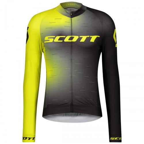 Scott RC Pro Fahrrad Trikot lang gelb/schwarz 2021 