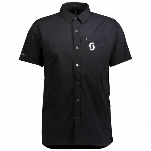 Scott Factory Wear Button Hemd kurz schwarz/grau 2022 