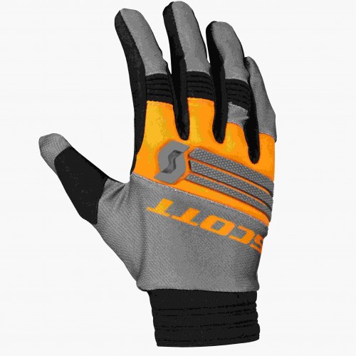 Scott X-Plore MX Motocross / DH Fahrrad Handschuhe grau/orange 2024 