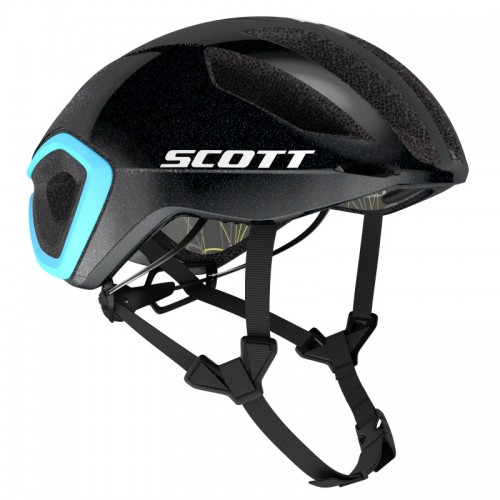 Scott Cadence Plus MIPS Rennrad Fahrrad Helm schwarz/blau 2023 