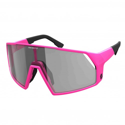 Scott Pro Shield LS Wechselscheiben Fahrrad Brille pink/grau light sensitive 