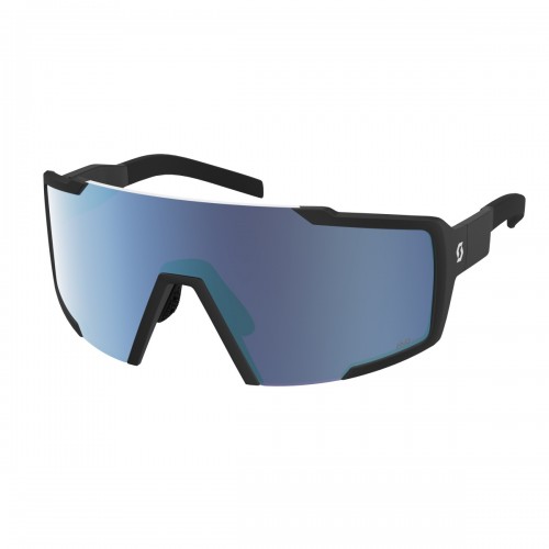 Scott Shield Compact AMP Wechselscheiben Fahrradbrille schwarz/blau chrome 