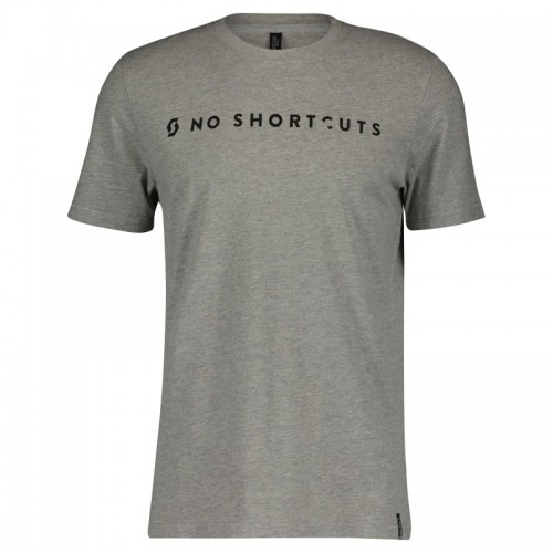 Scott No Shortcuts Freizeit T-Shirt melange grau 2024 M (46/48)