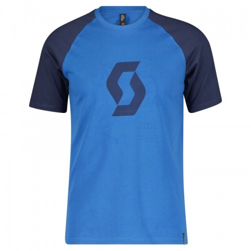 Scott Icon Raglan Freizeit T-Shirt blau 2022 