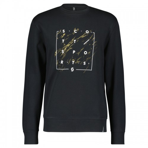 Scott Crewneck Casual Freizeit Longsleeve / Pullover schwarz 2022 