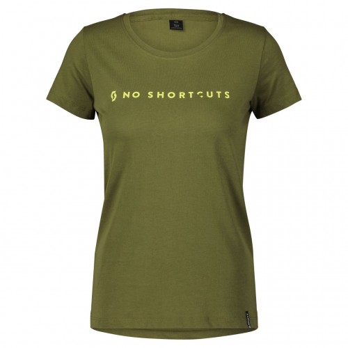 Scott No Shortcuts Damen Freizeit T-Shirt fir grün 2023 