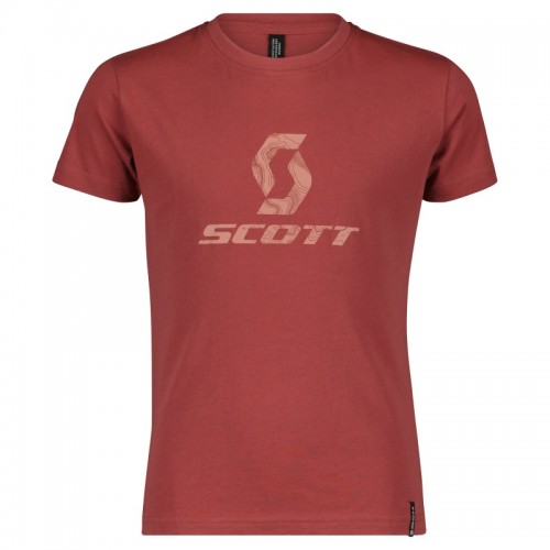 Scott 10 Icon Junior Kinder Freizeit T-Shirt rot 2022 