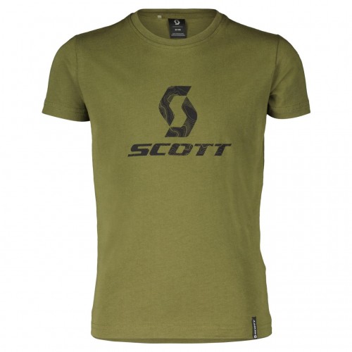 Scott 10 Icon Junior Kinder Freizeit T-Shirt fir grün 2024 