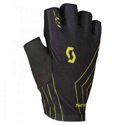 Scott RC Team Fahrrad Handschuhe kurz schwarz/gelb 2024 