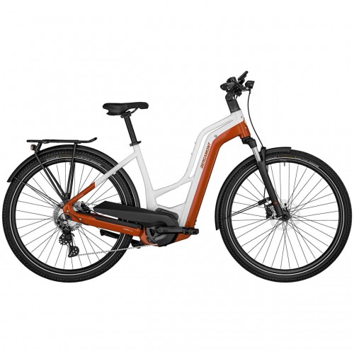 Bergamont E-Horizon Edition LTD Amsterdam Unisex Pedelec E-Bike Trekking Fahrrad weiß/orange 2024 52cm