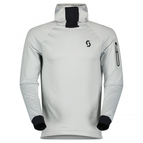 Scott Trail Storm Hoody Fahrrad Trikot lang grau 2023 