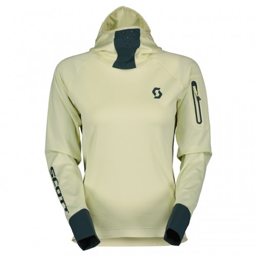 Scott Trail Storm Hoody Damen Fahrrad Trikot lang gelb 2023 