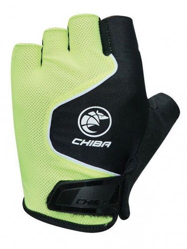 Chiba Cool Air Fahrrad Handschuhe kurz gelb/schwarz 2024 