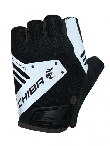 Chiba Air Plus Reflex Fahrrad Handschuhe kurz schwarz 2023 