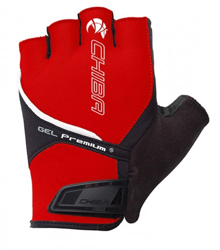 Chiba Gel Premium Fahrrad Handschuhe kurz rot 2026 