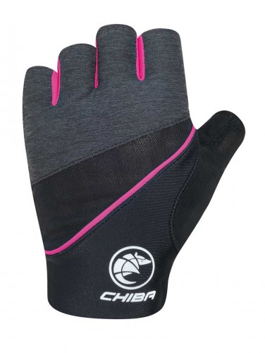 Chiba Gel Premium II Damen Fahrrad Handschuhe kurz schwarz/pink 2023 