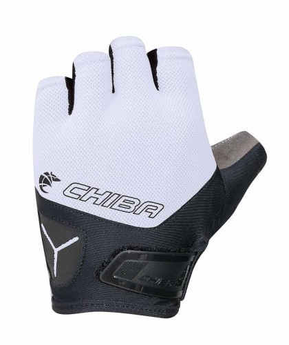 Chiba Gel Air Fahrrad Handschuhe kurz weiß/schwarz 2023 