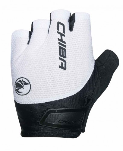 Chiba Gel Air Fahrrad Handschuhe kurz weiß/schwarz 2024 