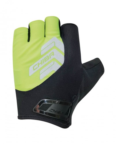 Chiba Reflex II Fahrrad Handschuhe kurz gelb/schwarz 2024 