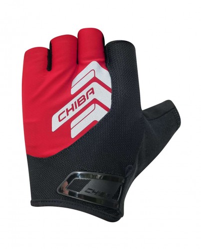 Chiba Reflex II Fahrrad Handschuhe kurz rot/schwarz 2024 