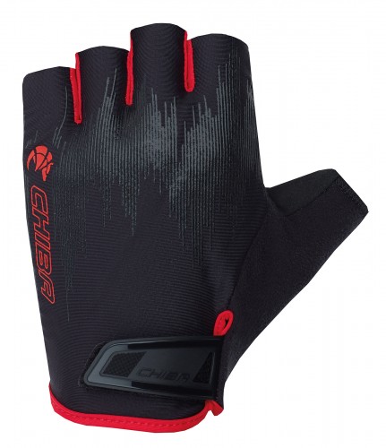 Chiba Frequency Road Fahrrad Handschuhe kurz schwarz/rot 2027 