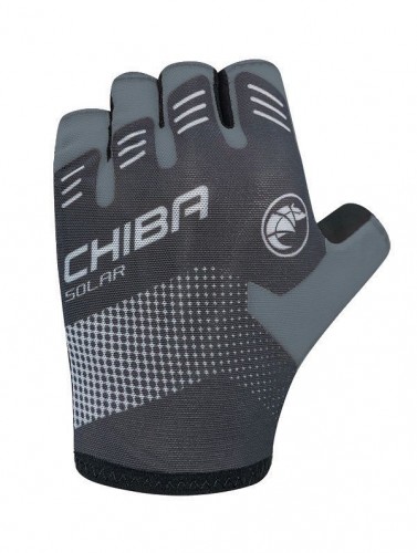 Chiba Solar Fahrrad Handschuhe kurz schwarz/weiß 2021 XL (10)
