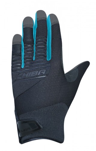 Chiba Blade Fahrrad Handschuhe lang schwarz/blau 2024 