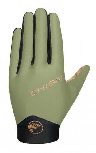Chiba Eco Glove Pro Touring Fahrrad Handschuhe kurz olive grün 2024 