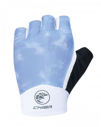 Chiba Tie Dye Damen Fahrrad Handschuhe kurz blau 2022 